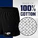 Pro Impact Rugby Shorts Training Professional Shorts with deep Pockets for Men & Women Black