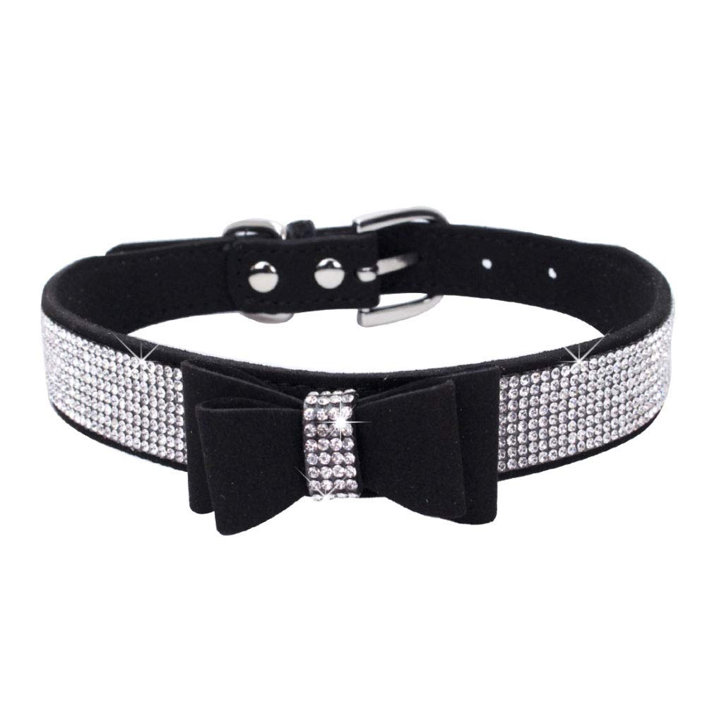 ETOPARS Rhinestone Dog Collar, Cute Dazzling Dog Rhinestone Collar, Crystal Diamond Pet Dog Cat Collar, Pet Collars with Rhinestones, Dog Collar Harness for Small & Medium Dogs