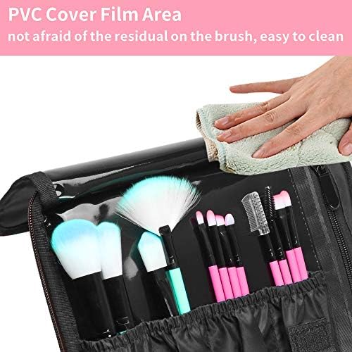 Cosmetic Organizer Case, BuyAgain Holographic Makeup Case Water-resistant Cosmetic Bag With Adjustable Dividers for Travel, Silver 6 Cosmetic Organizer Case, BuyAgain Holographic Makeup Case Water-resistant Cosmetic Bag With Adjustable Dividers for Travel, Silver