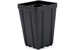 Grower's Solution Square Greenhouse Pots 3.5 inch x 5 inch- Black - Plastic - Deep - Qty 50