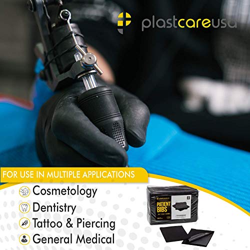 Disposable Dental Bibs 13"x18" (125 Pack) 3 Ply Waterproof Tattoo Bib