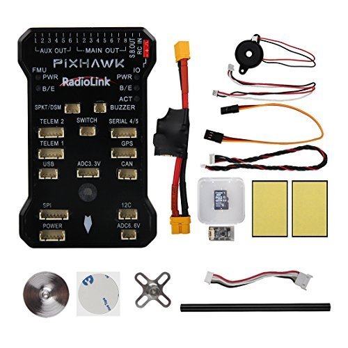 Radiolink Pixhawk PX4 32 Bit ARM Flight Controller + NEO-M8N GPS + Pixhawk Power Module for RC Multirotor Quad for RC Multirotor Quad with 4G Micro-SD