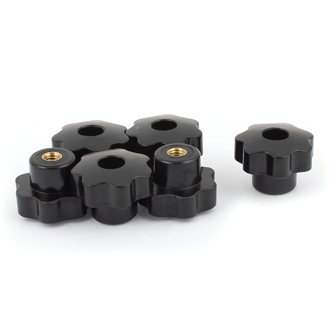 Sourcingmap Machinery Latche Star Head Clamping Nuts Knob Grip M8 Female Thread 6pcs