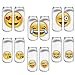 Zmart Funny Chat Emoticon Crew Socks Lovely Facial Expressions Short Socks,Multicoloured,US 5-9