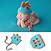 Osye Newborn Baby Crochet Knitted Outfit Dinosaur Costume Set Photography Photo Props, Blue