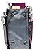 Purse Organizer,Insert Handbag Organizer Bag in Bag (13 Pockets 15 Colors 3 Size) (S, Black Red Flower)