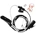 3' 2-Wire Earpiece Headse Coil Earbud Audio Surveillance Kit Compatible for Motorola XPR 6000 XPR6500 XPR6550 XPR 7000 XPR 7550 XiR-P8200 XiR-P8268 Acoustic Tube Headset, Noise ReductionTwo-Way Radio primary