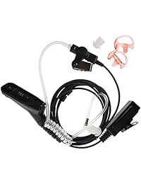 FANVERIM 3 '2-Wire Coil Earbud Audio Mic Surveillance Kit Compatible para Motorola XPR 6000 XPR6500 XPR6550 XPR 7000 XPR 7550 XiR-P8200 Radio XiR-P8268 de dos vías