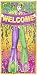 Beistle 57320 Mardi Gras Door Cover, 30-Inch by 5-Feet primary