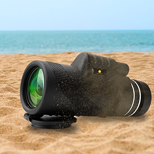 10X42 HD Clear Dual Focus Monocular Telescope, Compact BAK4 Multi-coated Zoom Optical Lens Monocular Scope With Tripod Support, Low Night Vision Ideal for Hunting Camping Hiking, Sporting Events