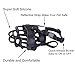 PetAZ Dog Muzzle Soft Rubber Basket Muzzles for All Size Dog, Silicone Dog Basket Muzzles Breathable Adjustable to Prevent Biting, Chewing and Barking (Size 4)
