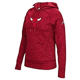 NBA Chicago Bulls Women's Team Logo Fleece Pullover Hoodie, Large, Red