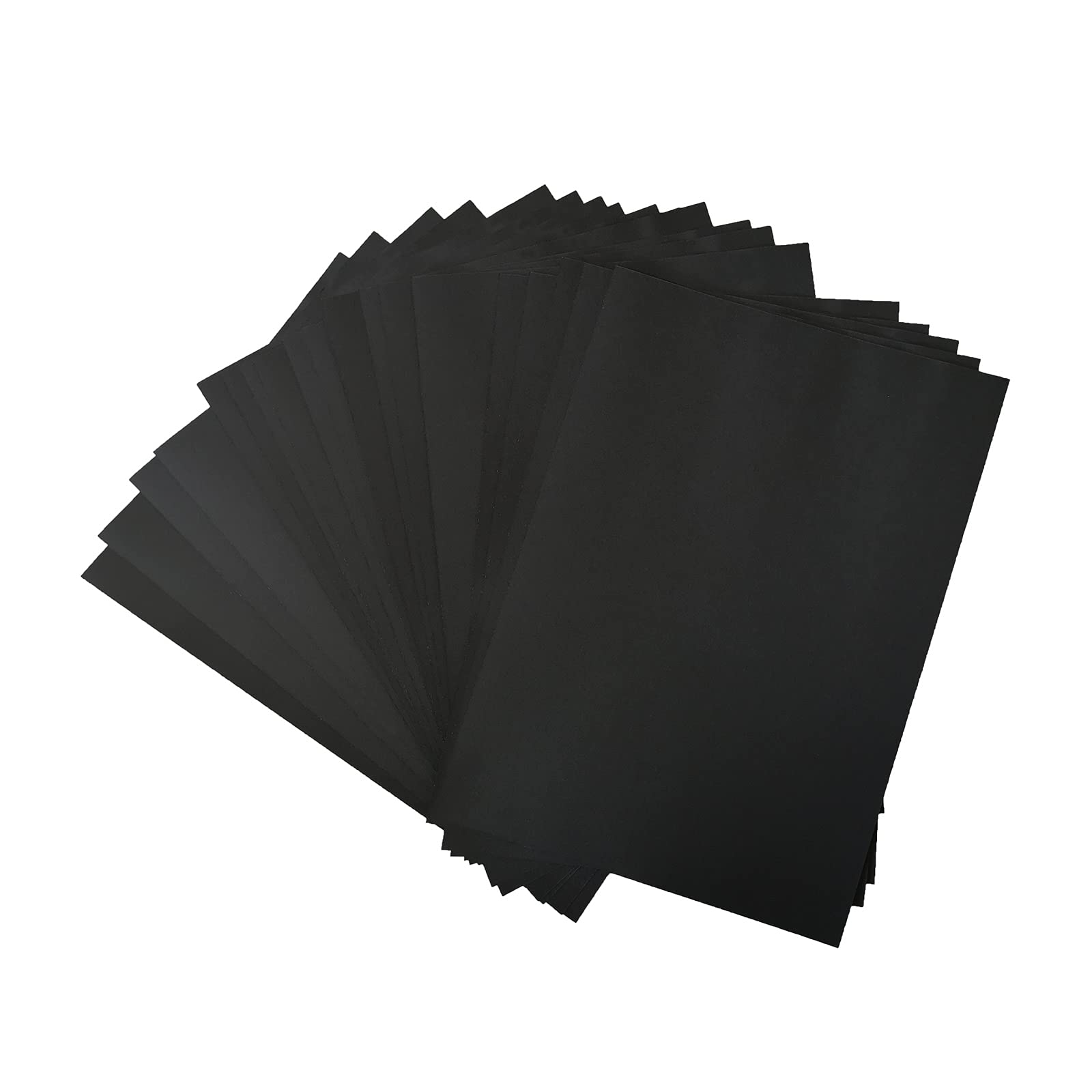 A4 Black Card Paper 160gsm - Writable Printable Painting Art Craft Card-Stock Black Pack of 20 Sheets 8.25x11.75 inch.