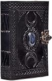 C CUERO 3 Moon Blue Lapiz Embossed Vintage Leather