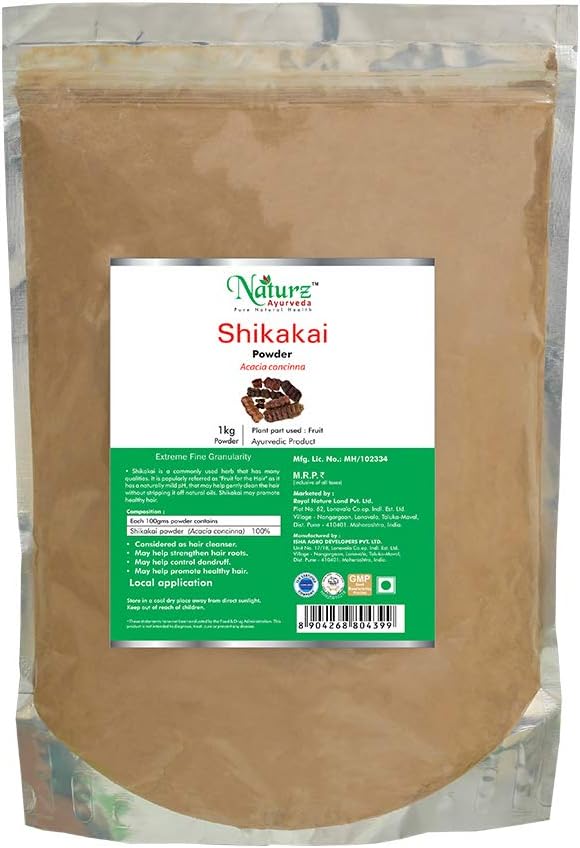 Shikakai Powder 1 kg by Naturz Ayurveda Amazon.co.uk Health