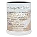 Elanze Designs Footprints in The Sand Ceramic Stoneware Electric Large Jar Candle Warmer