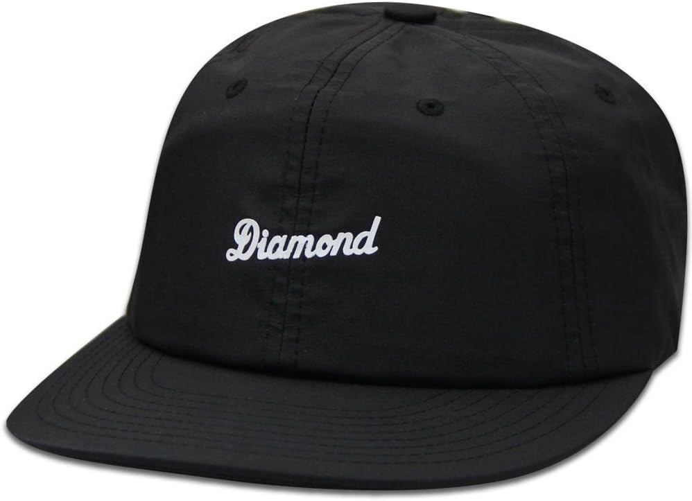 Diamond Supply Co Script Clipback Baseball Cap Black