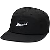 Diamond Supply Co Script Clipback Baseball Cap Black