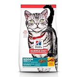Hill's Science Diet Adult Indoor Cat Food, Chicken Recipe Dry Cat Food, 15.5 lb Bag