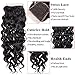 Alibeauty Brazilian Water Wave Bundles with Closure 9A Unprocessed Virgin Human Hair Weave 3 Bundles with Closure Natural Black Remy Hair Extensions (20 22 24+18inch)