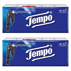 Tempo Classic Handkerchief Pocket Packs, 100 Count (Pack of 2)