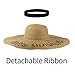 Womens Sun Hat Foldable Floppy Travel Packable UV Summer Beach Straw Hats...
