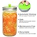 6-Pack Waterless Airlock Fermentation Lids for Wide Mouth Mason Jars, Mold Free, Food-Grade Silicone Easy Fermenting Lids for Sauerkraut, Kimchi, Pickles or Any Fermented Probiotic Food (3 Colors)