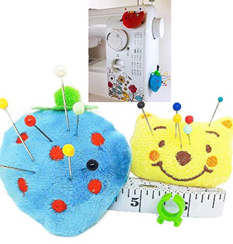 Pincushion for Sewing Machine Pin Holder 2 pcs Needle Storage Organizer DIY Craft S Blue