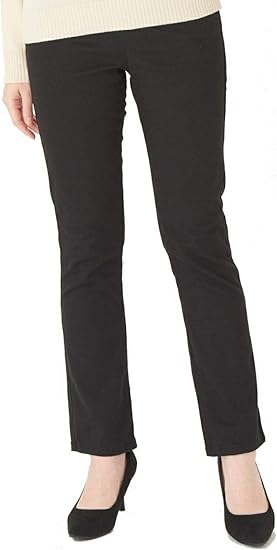 Amazon レディースパンツ 綿 カジュアル ストレッチ ストレート ズボン チノパン ストレッチ 綿混 ウエストゴム 綿パン レギンスパンツ ロングパンツ 通販