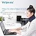 Velpeau Neck Brace for Neck Pain and Support -Soft Cervical Collar for Sleeping in Bed, Snoozing, Sleeping Upright, Anti-Snoring, Sleep Apnea for Women & Men (Blue, Comfort Version, L: 14-16.5