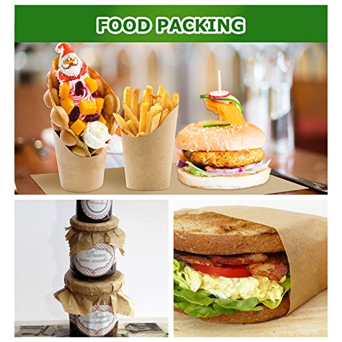 MICGEEK Kraft Paper Roll-30''x1200''(100ft) Brown Butcher Paper FDA Approved 100% Recycled Materials Great For Gift Wrapping, Packing, Craft, Art, Kids Canvas, Banquet - Thumbnail 4