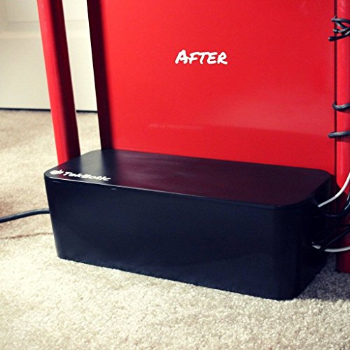 tekbotic Power Cable Organizer Box Cable Management Box Large Wire