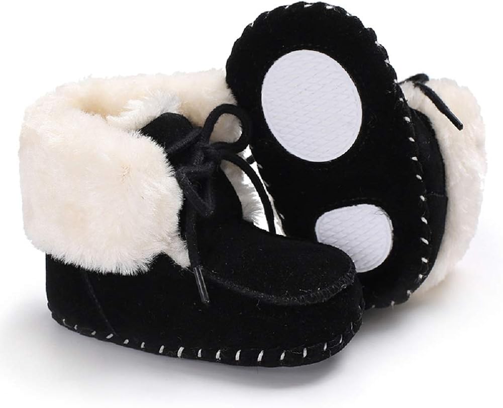  | Fnnetiana Newborn Baby Warm Winter Snow Boots Toddler Soft Sole Anti-Slip Infant Prewalker Unisex Nursling Crib Shoes | Boots