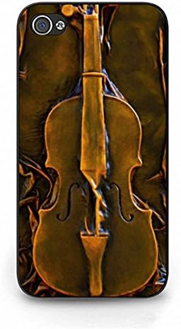 iPhone 4/4s Phone Shell,Useful Hard Plastic Protector Shell for iPhone 4/4s Fabulous Modish Violin Picture Skin Phone Case