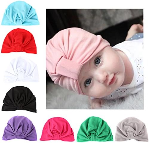 CHSEEA Baby Gift Set - 10PCS Cute Baby Hat Set Elastic Turban Headbands Hair Wraps Hairbands Hair Bow For Toddler Kids Photography Props, Costume, Party #2