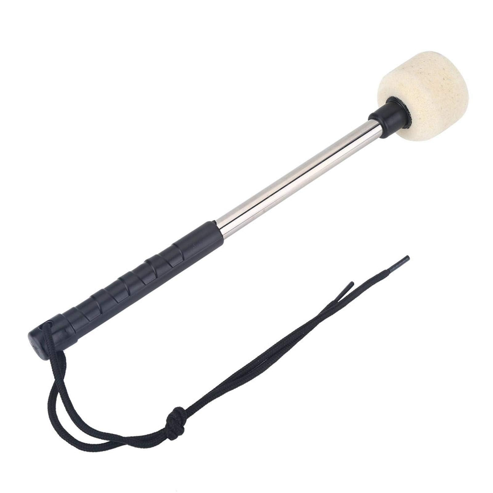 Bass Drum Mallet, Drumstick with Wool Felt Mallet Drum Accessory Felt Head Percussion Marching Band Accessory