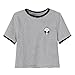 UR Ladies Teen Girls Short Sleeve Funny Cute Alien Crop Top T-shirt
