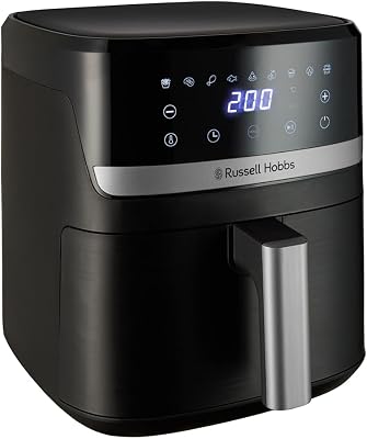 Air Fryer, Air Fryer, Airfryer, Fritadeira sem óleo 5,5 litros, [9 programas, Compacto] Satisfatório (Touch, Forno, Grill, Assado, Antiaderente, Sem BPA, Máquina de lavar louça) 27621-56