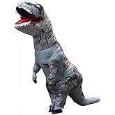Funny Inflatable Dinosaur Costume for Adult and Kids,Blow Up Dinosaur Costume for Halloween Cosplay Party
