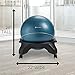 Gaiam Classic Backless Balance Ball Chair – Exercise Stability Yoga Ball Premium Ergonomic Chair for Home and Office Desk with Air Pump, Exercise Guide and Satisfaction Guarantee, Blue