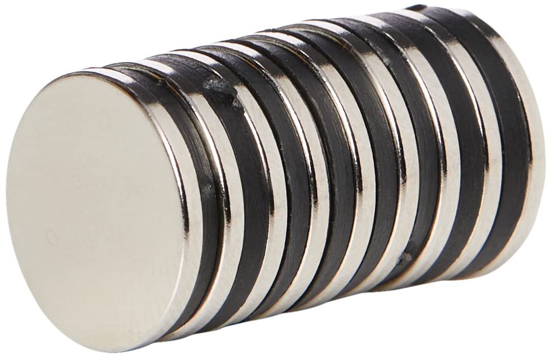 N35H Neodymium Magnets for Engineering, Manufacturing and Technology Applications - 15mm dia x 1.5mm thick - Pack of 10