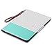 ULAK iPad 9.7 2018/2017 Case, Slim Lightweight 360 Rotating Folio Folding Stand Smart Cover Auto Wake/Sleep PU Leather Protective Case for iPad 9.7 Inch 2017/2018, Mint Minimal Stripes