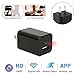 Mini Wifi Charger Spy Camera, FRCAMI 1080P HD Hidden Cameras USB Wall Charger Adapter Cam