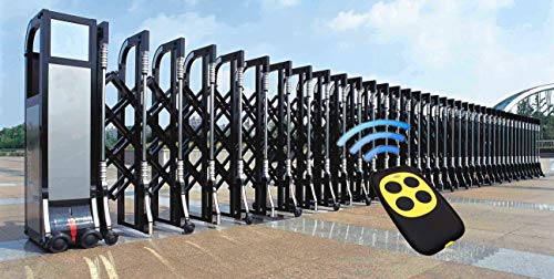 XIHADA 4-Button Universal Gate and Garage Door Fixed Code and Rolling Code Garage Door Remote Control/Remote Keyless Key Multi Frequency 280MHZ-350MHZ/380MHZ-450MHZ/867MHZ-868MHZ (Yellow)