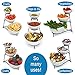 Food Serving Bowl Set: 3 Tier Metal Display Stand with 3 White Stoneware Bowls | Dessert and Snack Server by Chef’s Medal