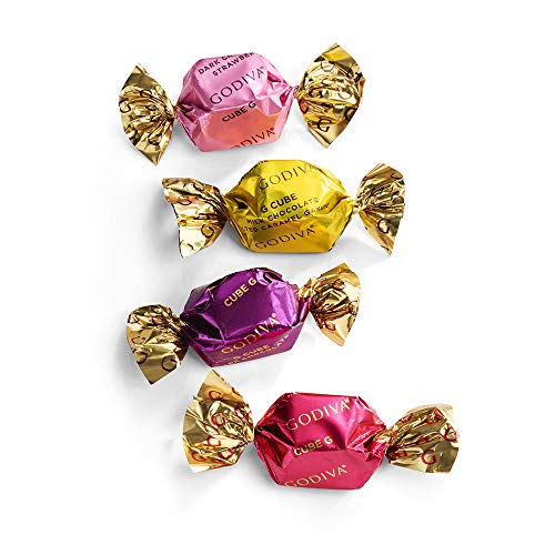 GODIVA Chocolatier Valentine's Day Heart Tin with Assorted G Cube