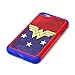 iPhone 6S Plus Case, Female Super Hero Pattern Shock-Absorption Hard PC and Inner Silicone Hybrid Dual Layer Armor Defender Protective Case Cover for Apple iPhone 6S Plus/iPhone 6 Plus