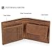 Men's Leather RFID Blocking Slim Fold Wallet Coin Pocket Bifold Wallet