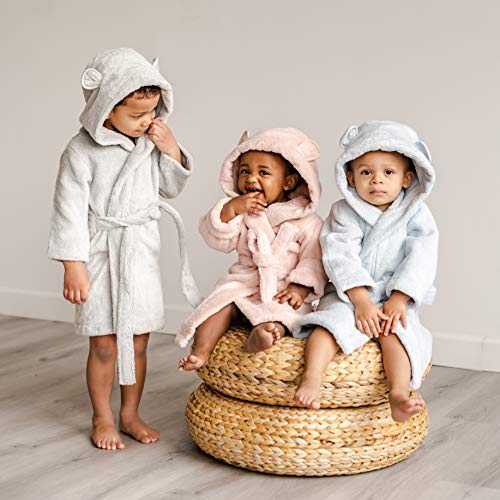 Natemia Organic Hooded Bathrobe for Babies and Toddlers Ultra Soft