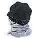 Connectyle Thick Soft Fleece Winter Hat with Attached Scarf Double Layers Warm Hooded Scarf Hoodie Hat